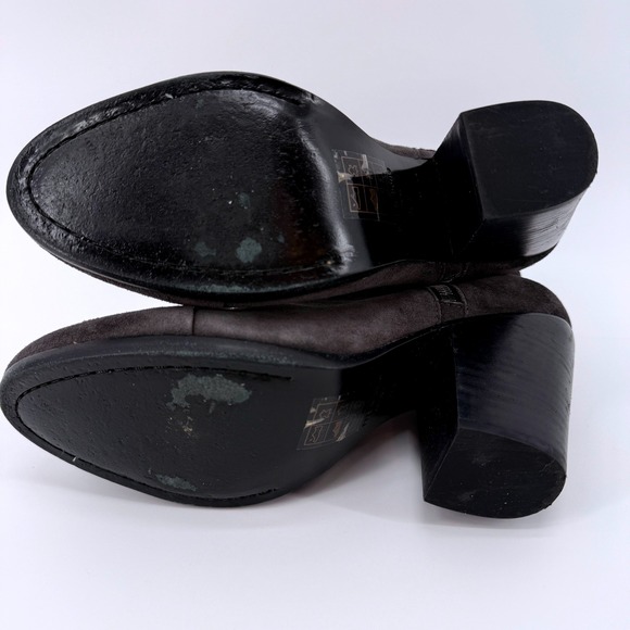 Rag & Bone Bootie Margot Suede Ankle Boots Double Zipper Block Heel Womens 38.5‎ - Picture 10 of 14